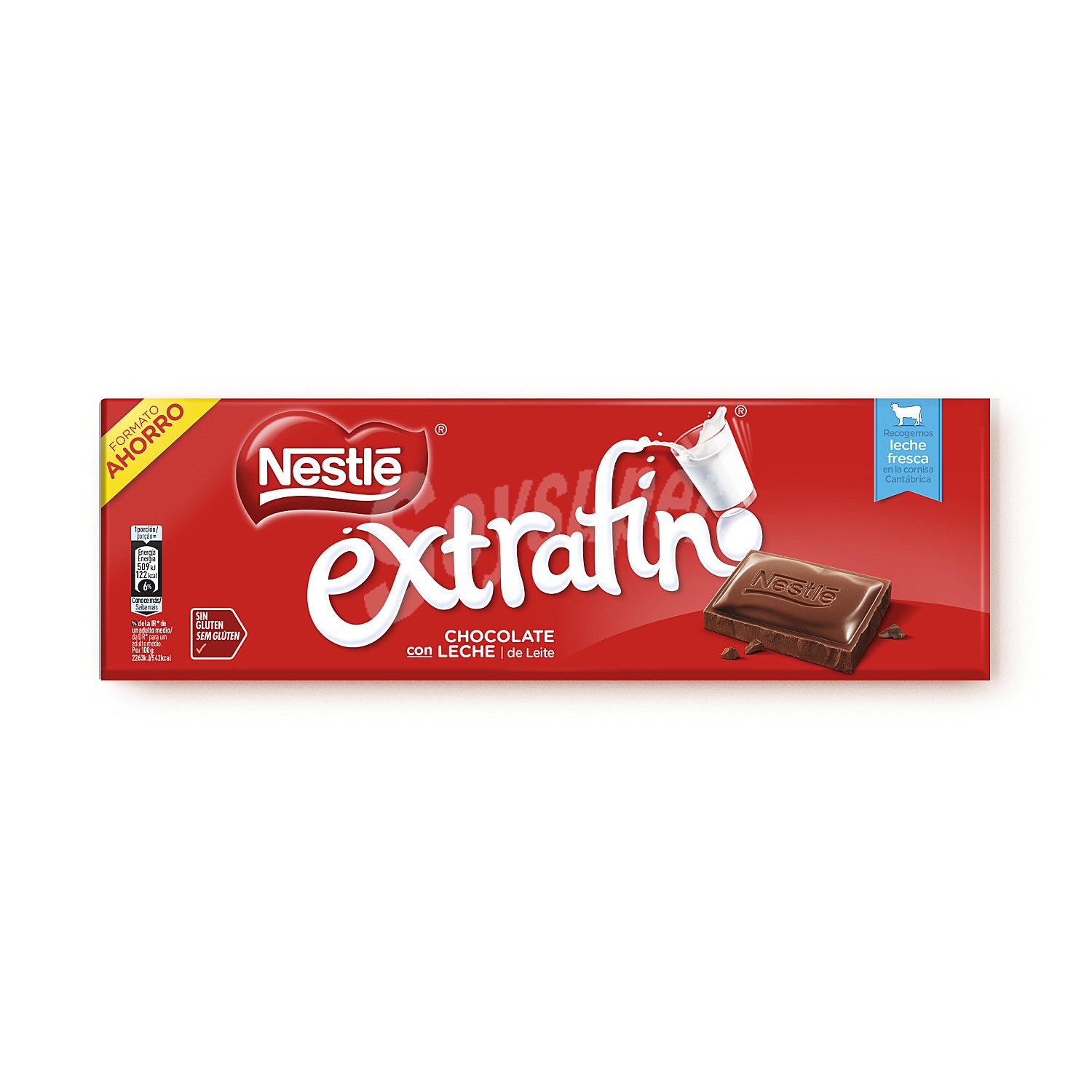 Chocolate con leche Nestlé Extrafino sin gluten