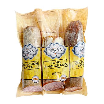 Lote Embutidos Lomo Embuchado +chorizo Extra + Salchichón Extra sin gluten