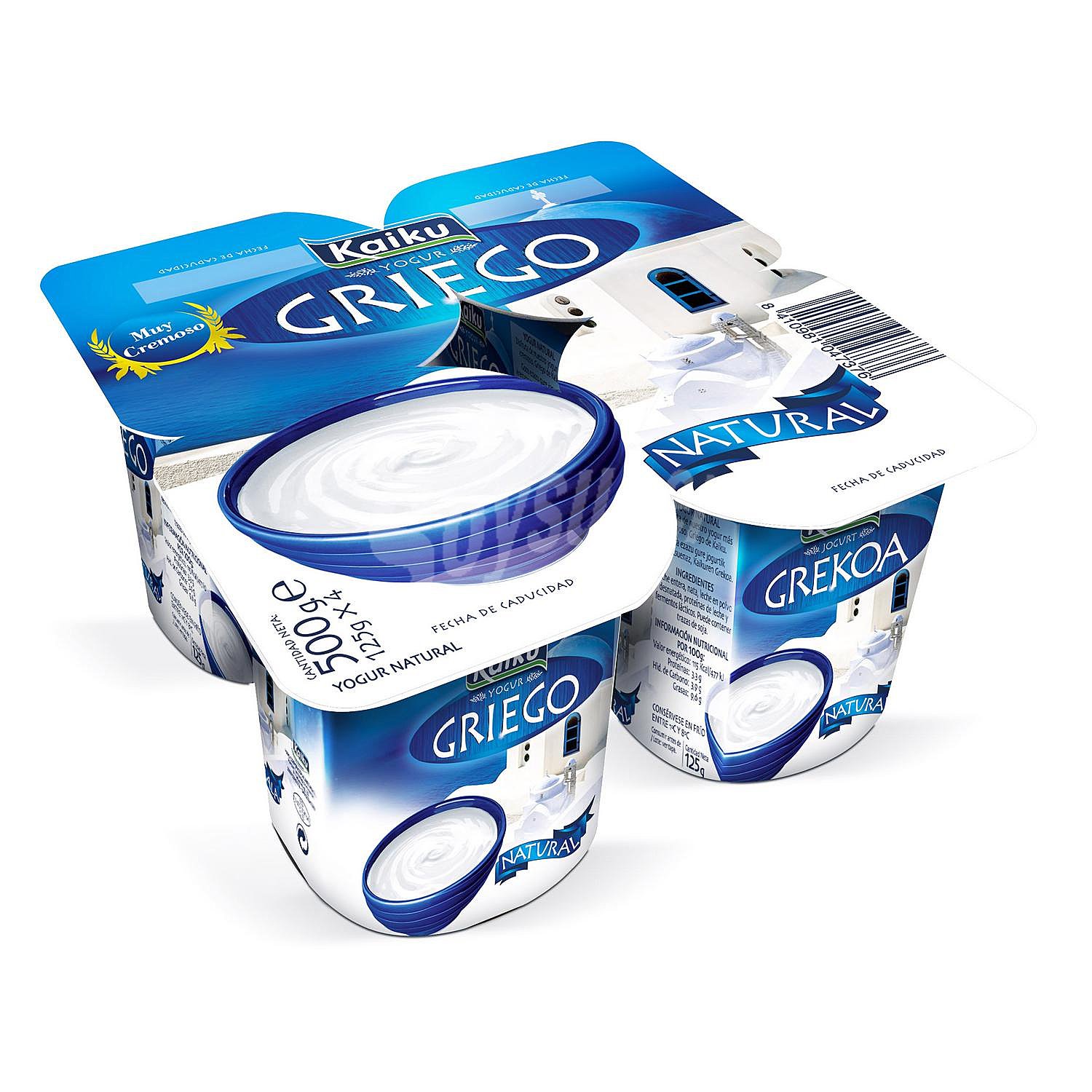 Yogur griego natural