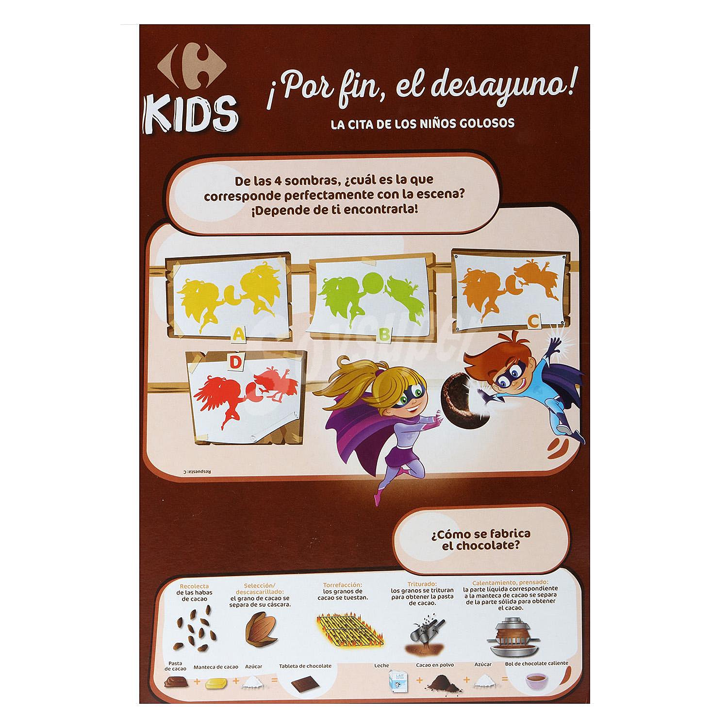 Copos de cereales chocolateados Carrefour Kids