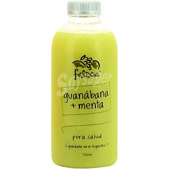 Zumo de guanábana + menta