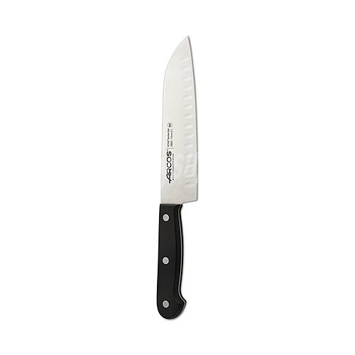 Cuchillo de cocina Santoku con hoja lisa de 170mm., Universal arcos