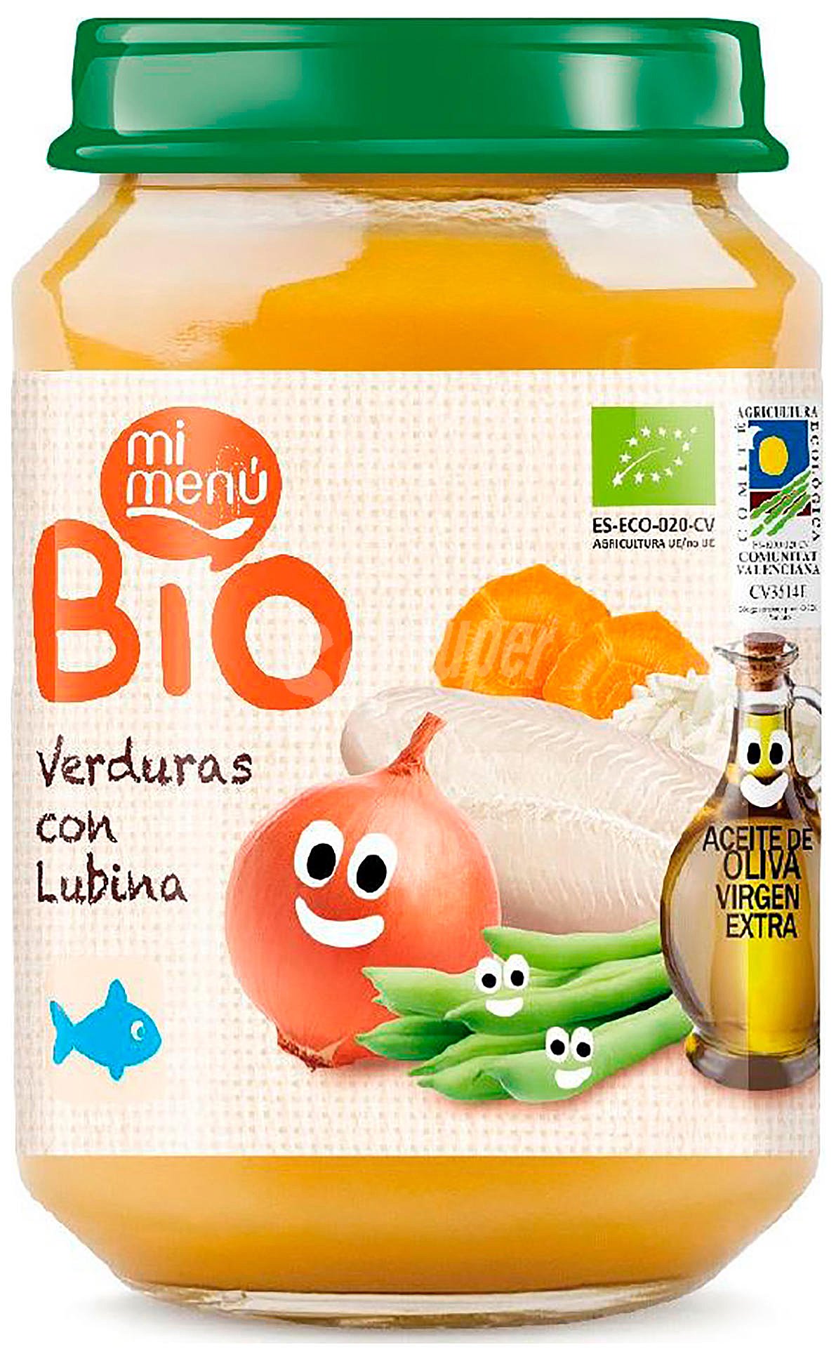 Tarrito de lubina con verduras ecológicas, para bebés a partir de 8 meses BIO