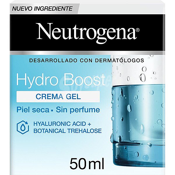 Crema facial hidratante con textura gel, para pieles secas y sensibles neutrógena Hydro boost