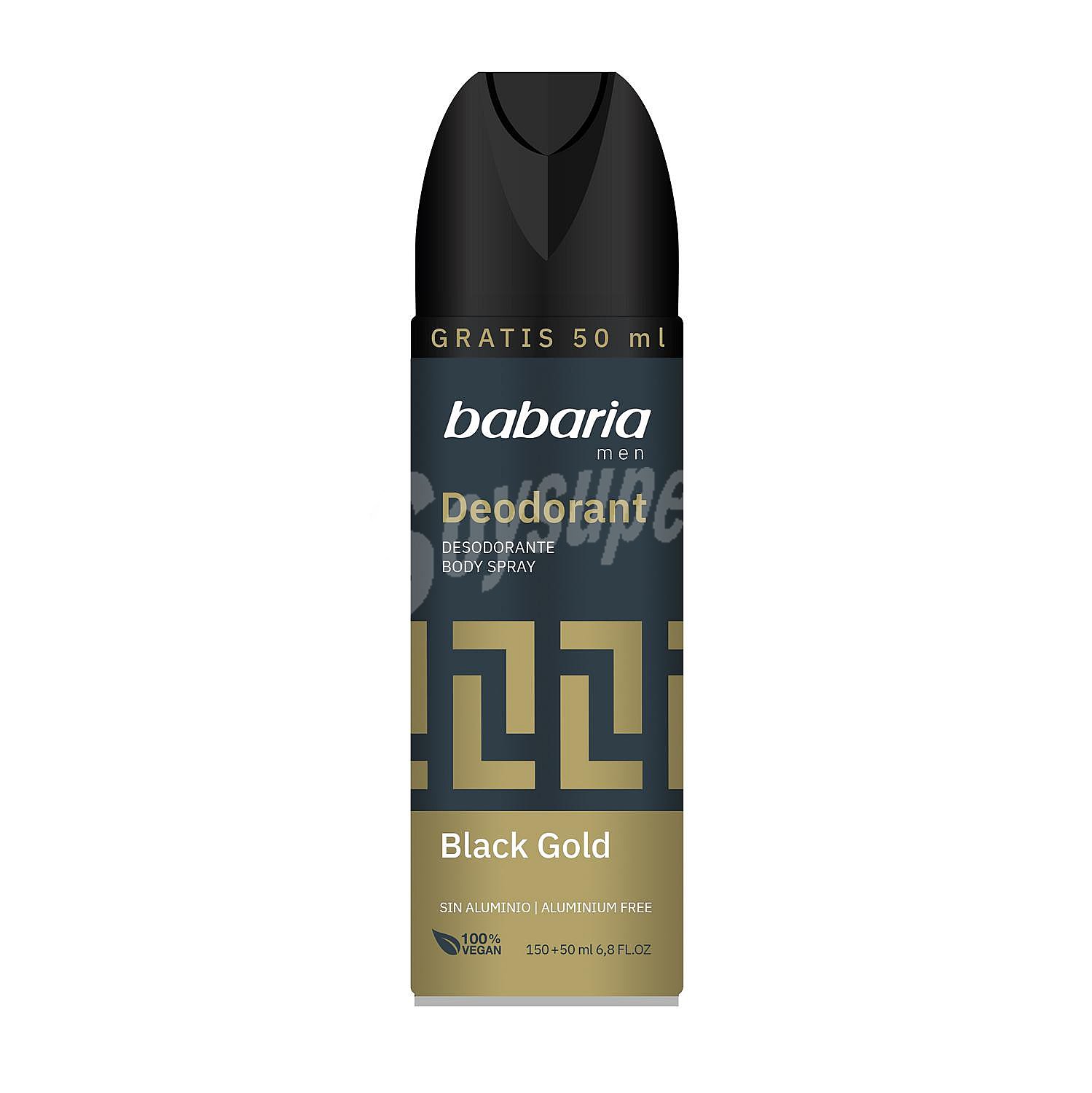 Desodorante body para hombre Black Gold