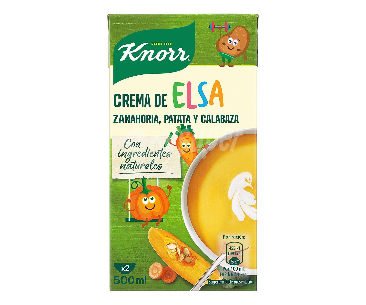 Crema de Elsa (zanahoria, patata y calabaza)