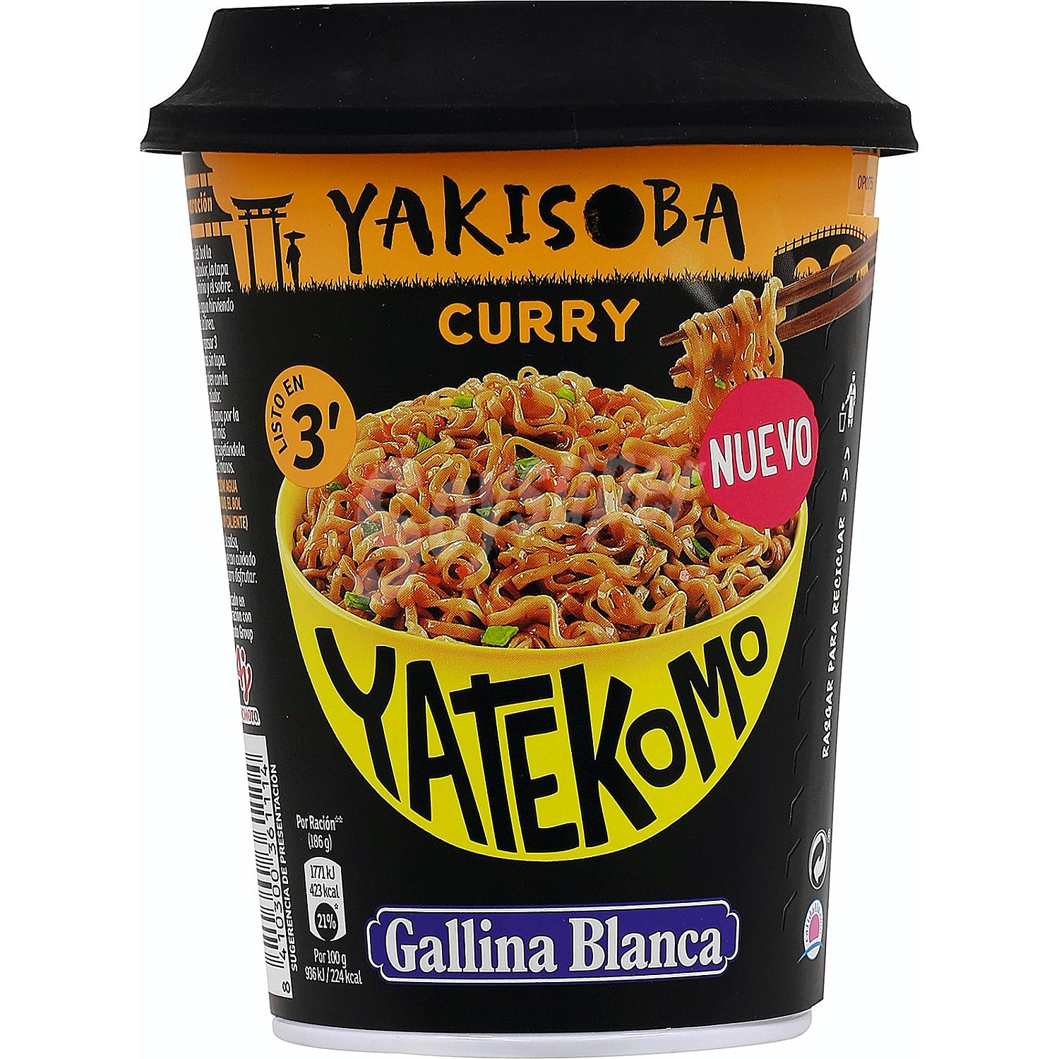 Fideos Orientales ( Noodles) al curry