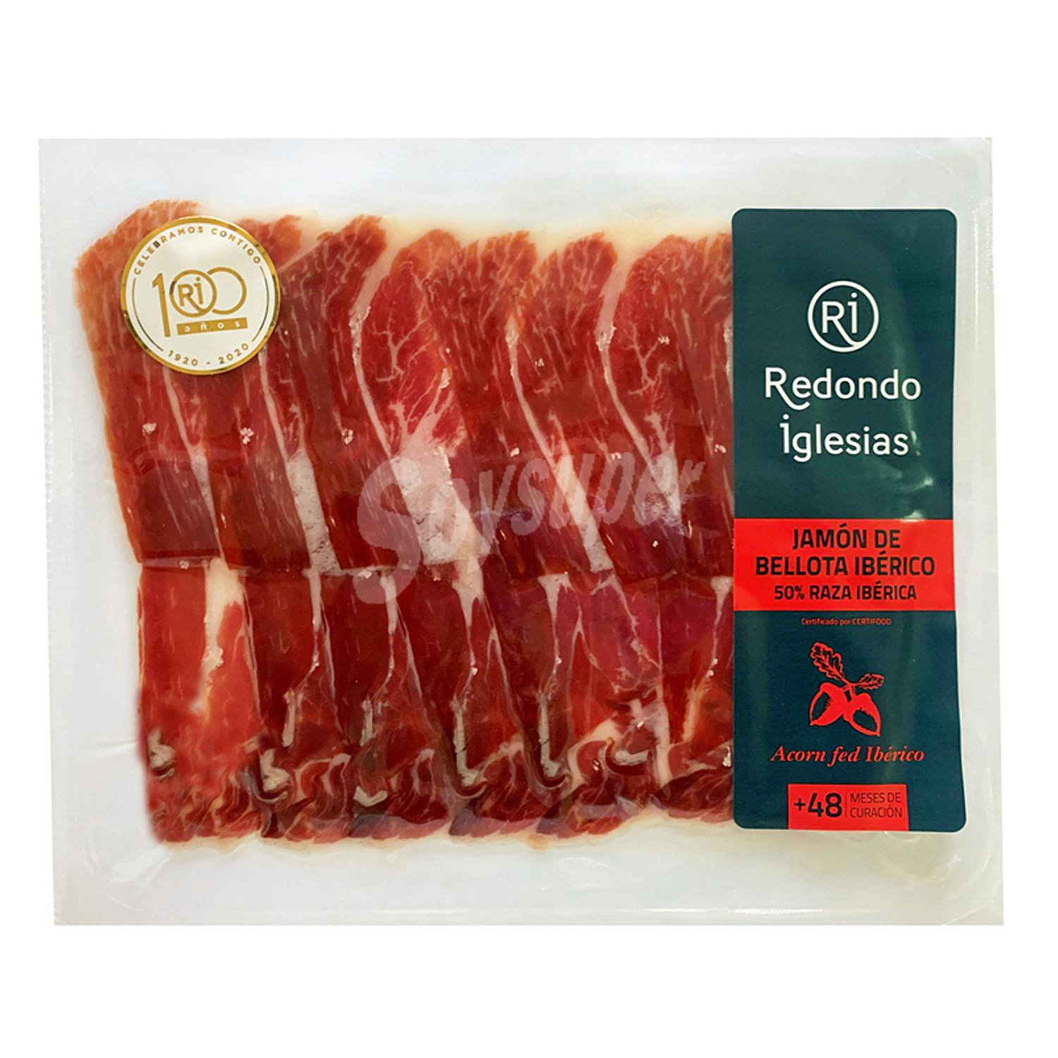 Jamón de Bellota Ibérico 50% Raza Ibérica en lonchas