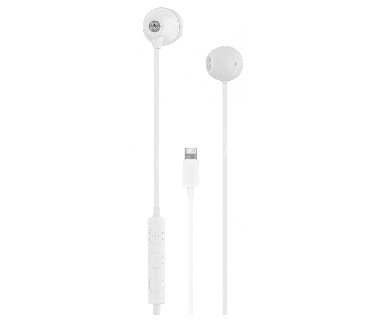 Auriculares intrauditivos escurvbk con cable, micrófono, color blanco escurvwh