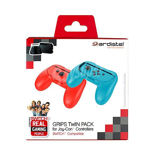 Grips para Joy-Con en color rojo y azul para Switch, ardistel