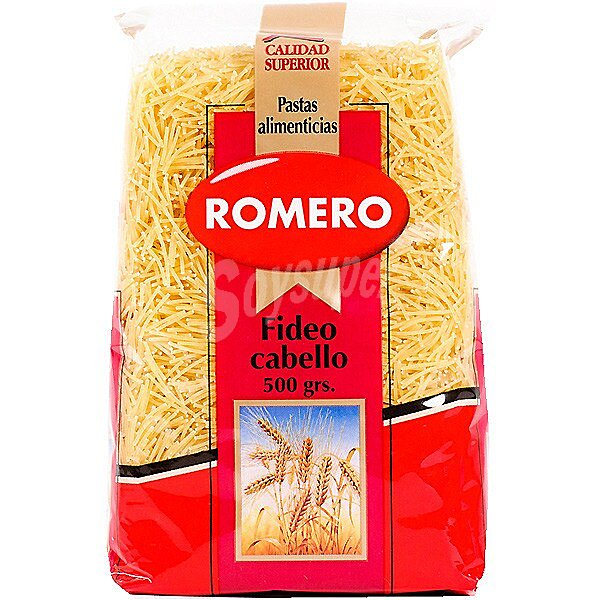 Pasta fideos cabellín nº0