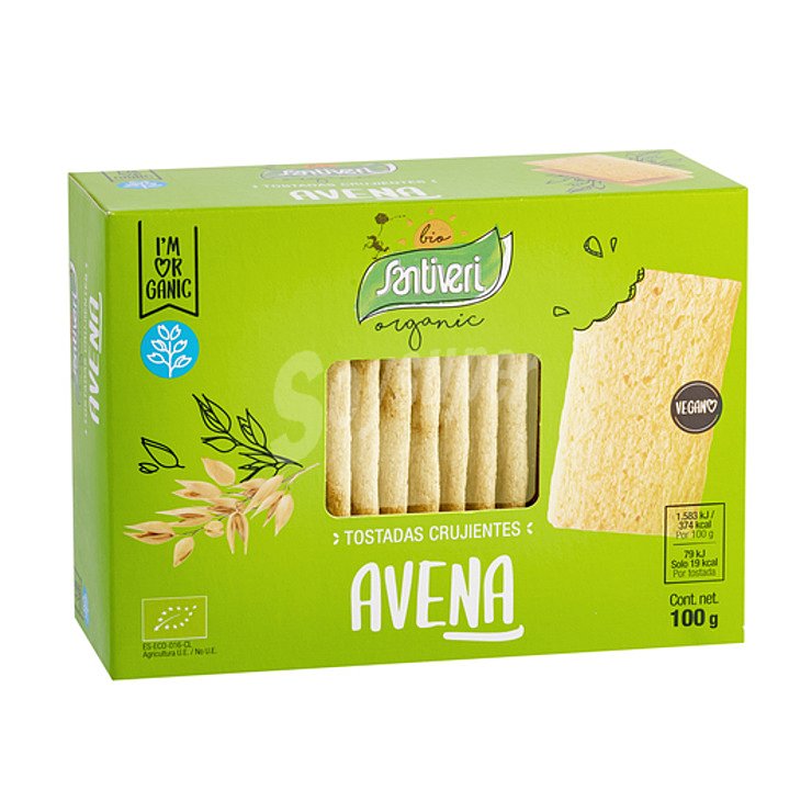 Tostadas ligeras de avena