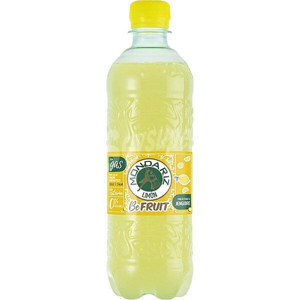 Be Fruit agua mineral natural con gas sabor limón con un toque de jengible