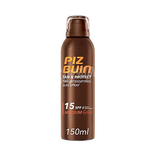 PIZ buin Protector solar en spray, acelerador del bronceado, con FPS 15 (medio) PIZ buin Tan & protect