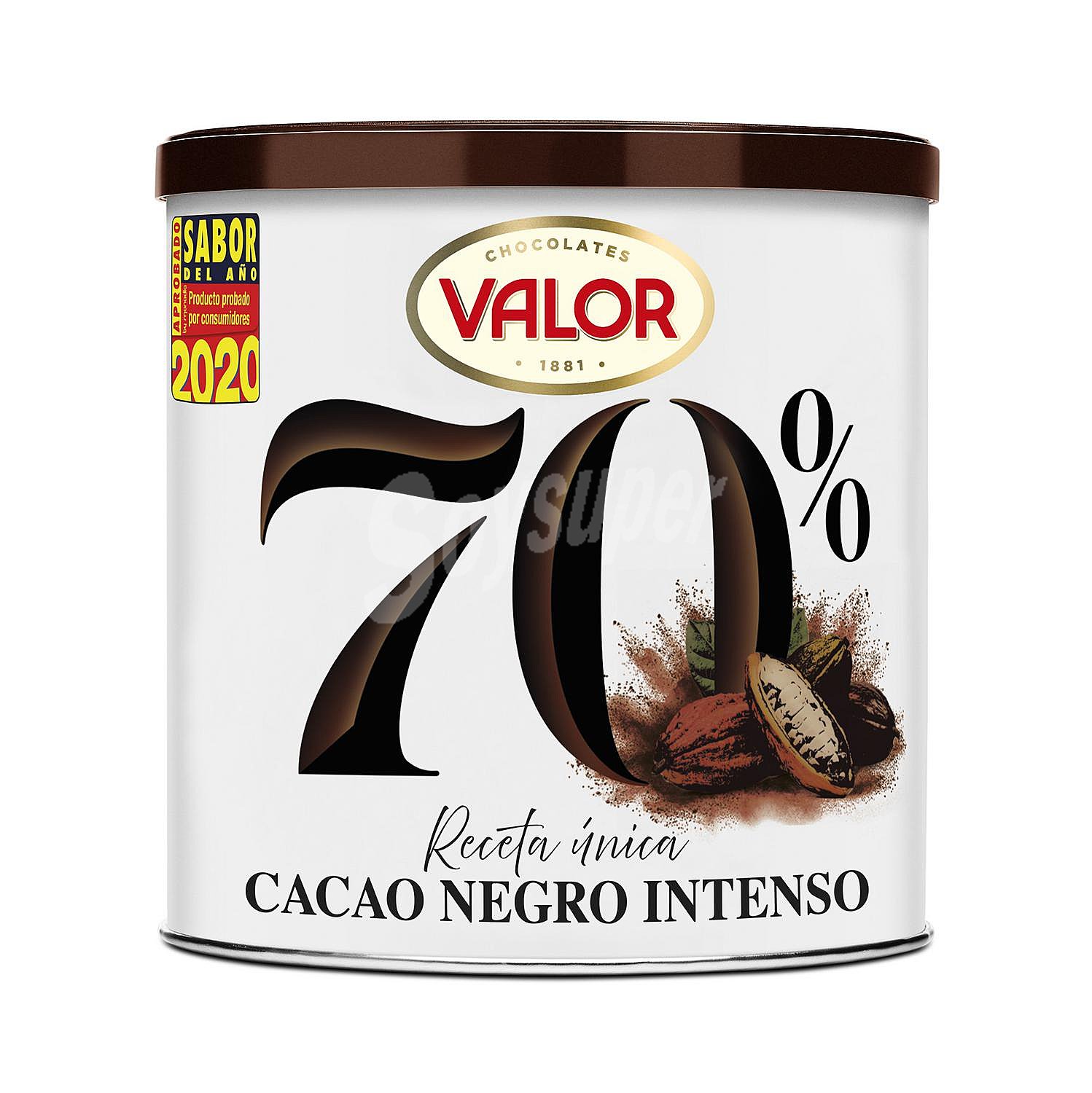 Cacao negro soluble negro 70% negro valor