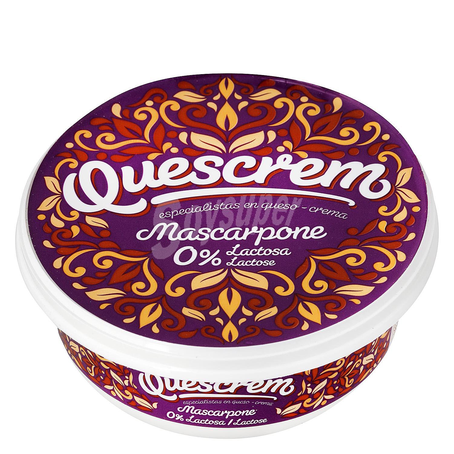 Queso mascarpone sin lactosa