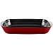 Fuente Rectangular Horno Vidrio Borosilicato vitrinor 22x5x35 cm - Granate