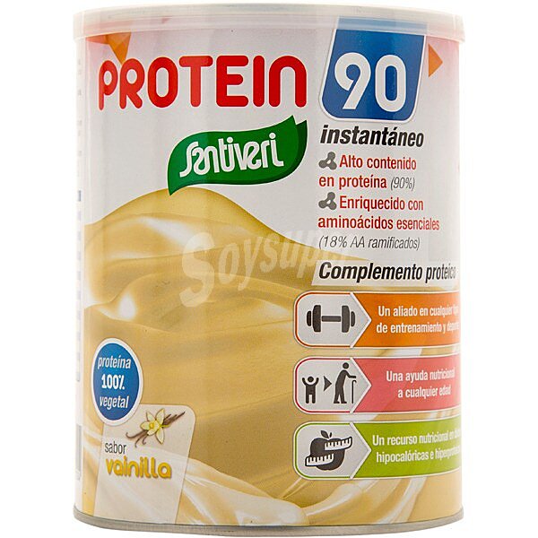 Protein 90 instantáneo 100% proteína vegetal sabor vainilla