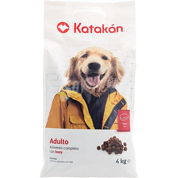 Pienso para perros adultos para todas las razas con buey saco 4 kg