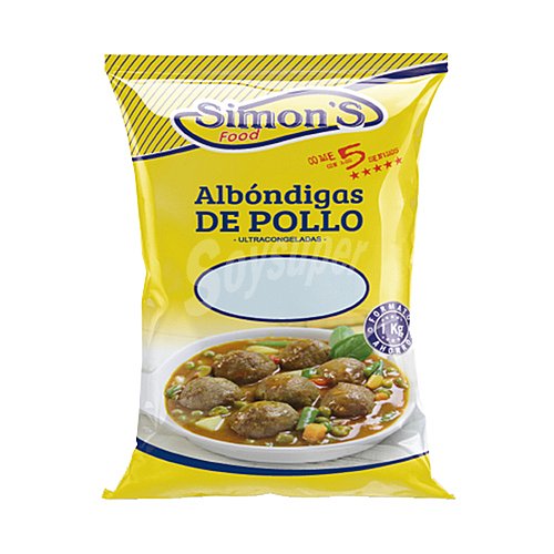 Simon´s food Albóndigas de pollo ultracongeladas simon´s food