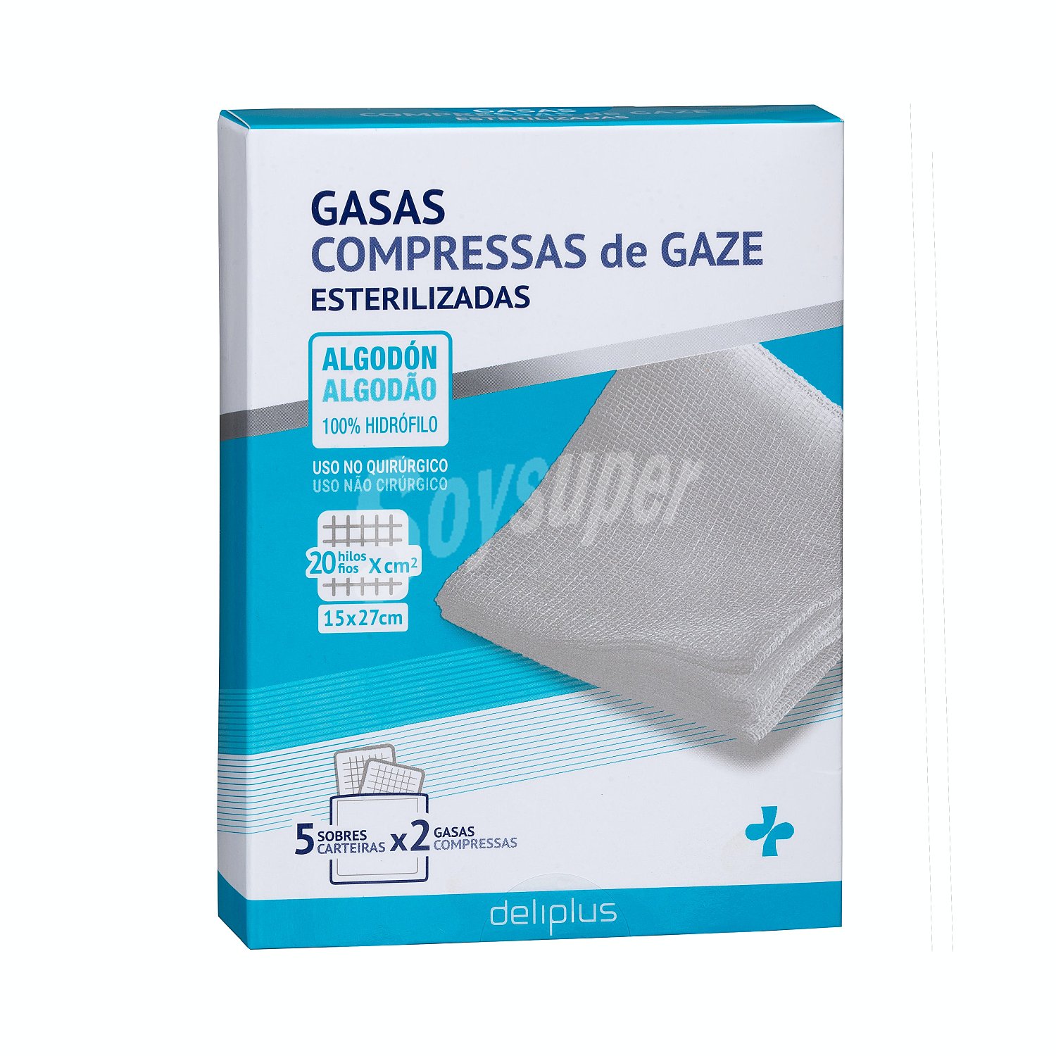 Gasas compresas esterilizadas