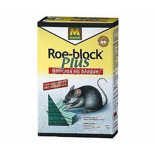 Raticida roe-block 260gr, MASSO.