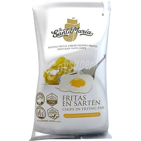 Patatas fritas sabor a huevo frito