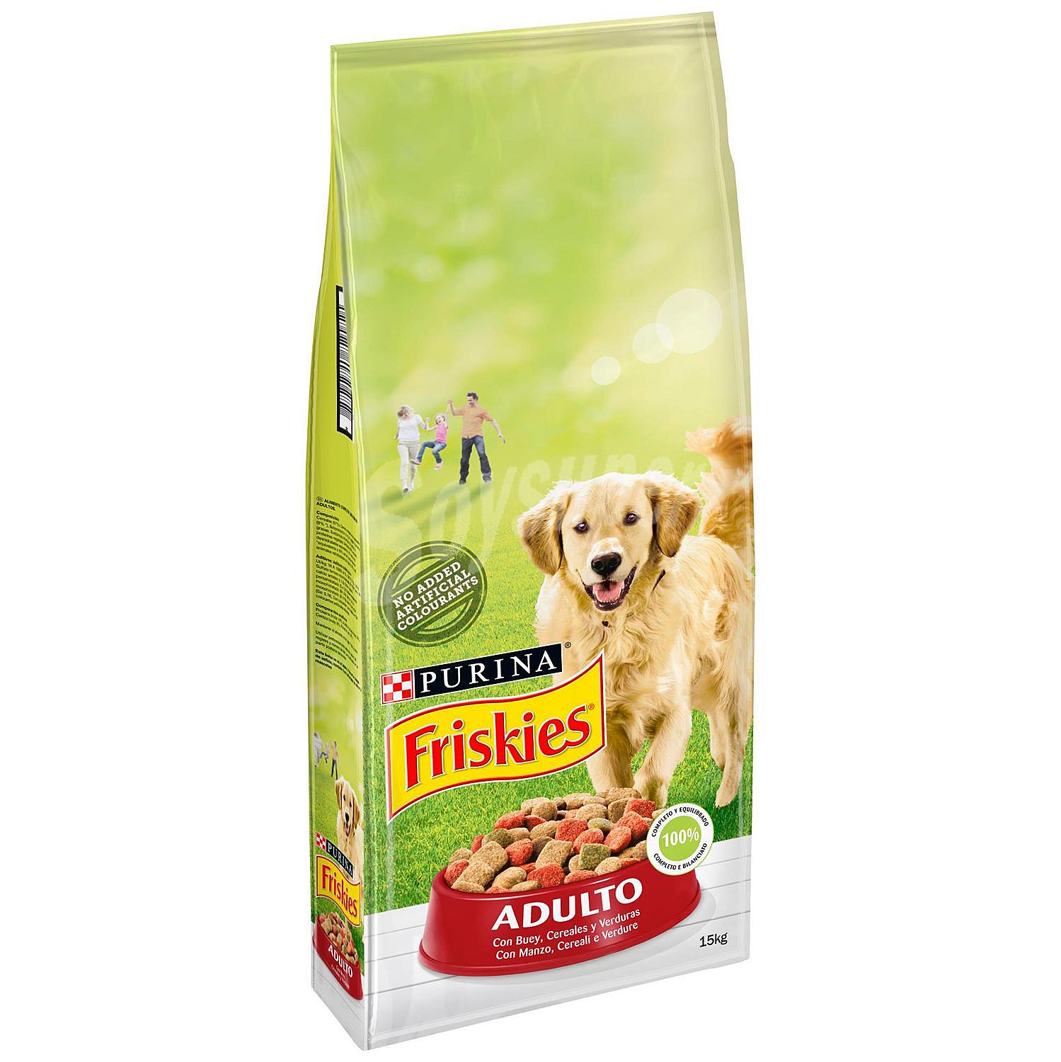 Pienso de buey, cereales y verduras para perro adulto Friskies