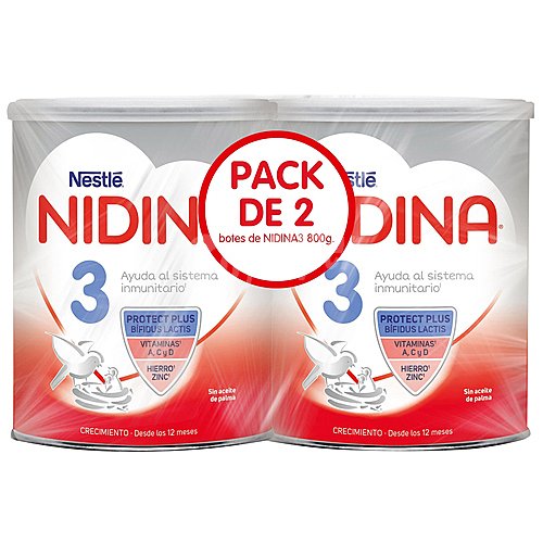 Nidina Leche (3) de crecimiento, desde los 12 meses nidina 3