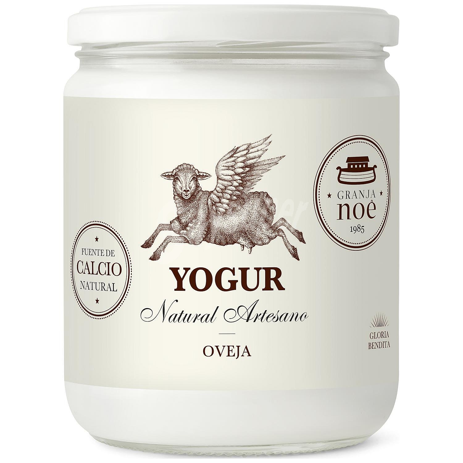 Yogur natural artesano de oveja Granja Noé sin gluten