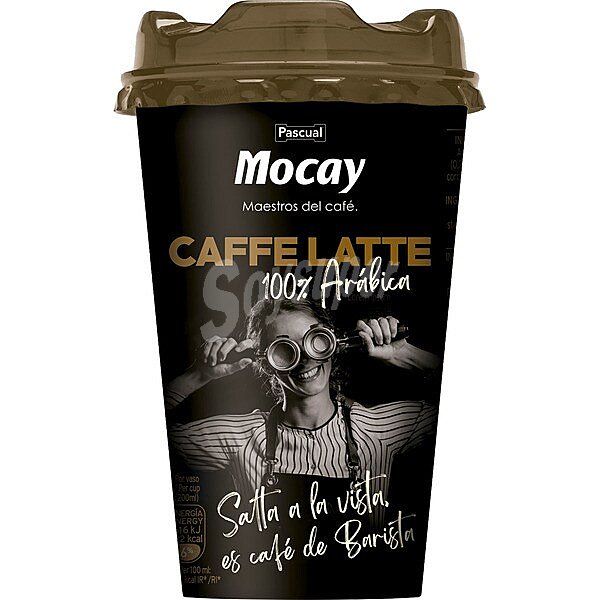 Caffé Latte bebida láctea con café 100% Arábica UHT mocay