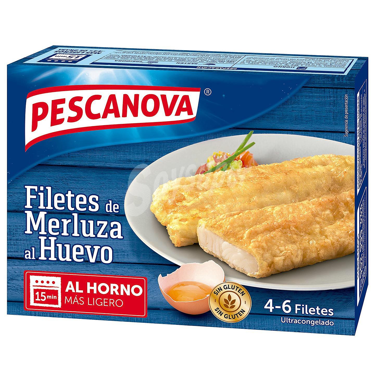 Filetes de merluza al huevo Pescanova sin gluten