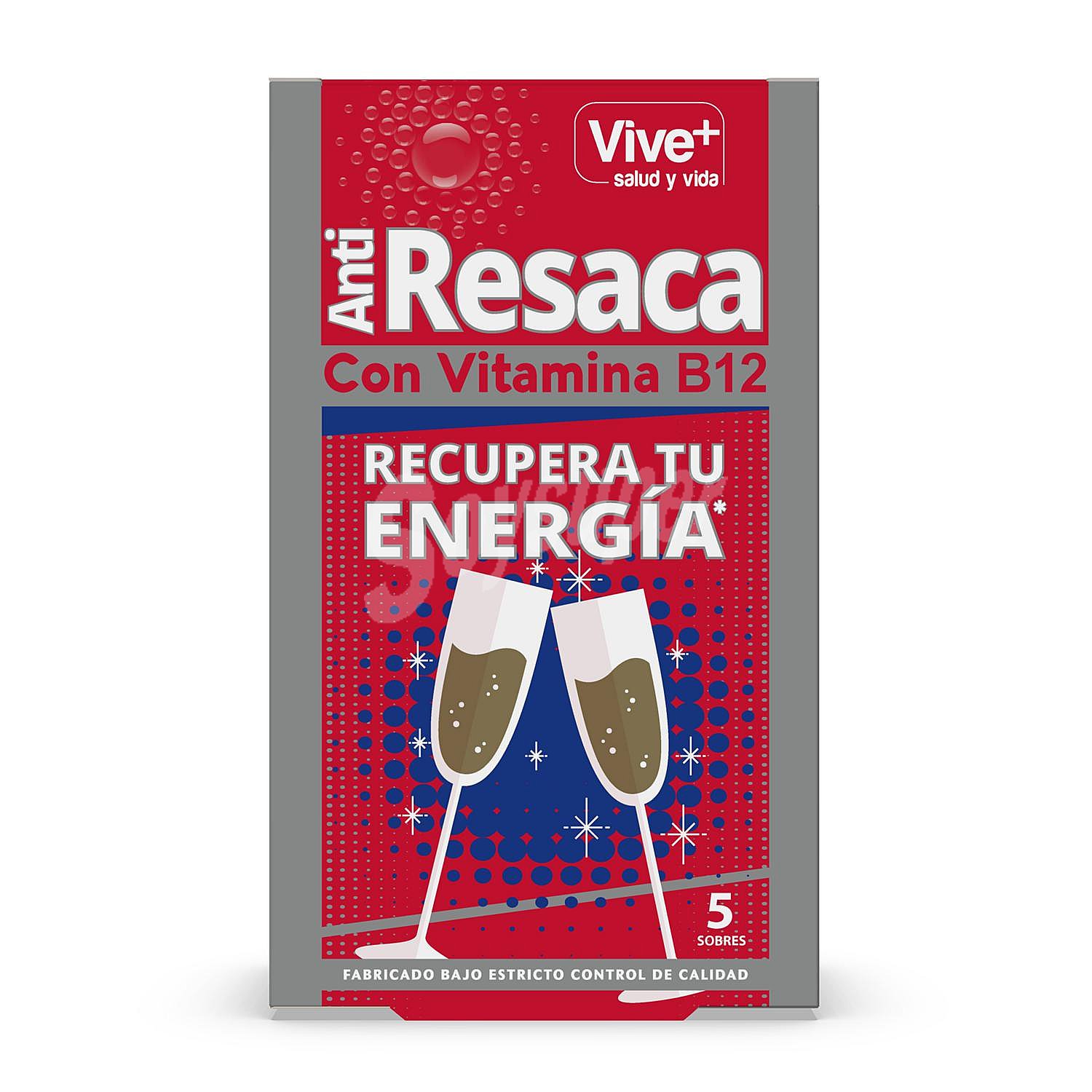 Complemento vitamínico antiresaca en sobres +