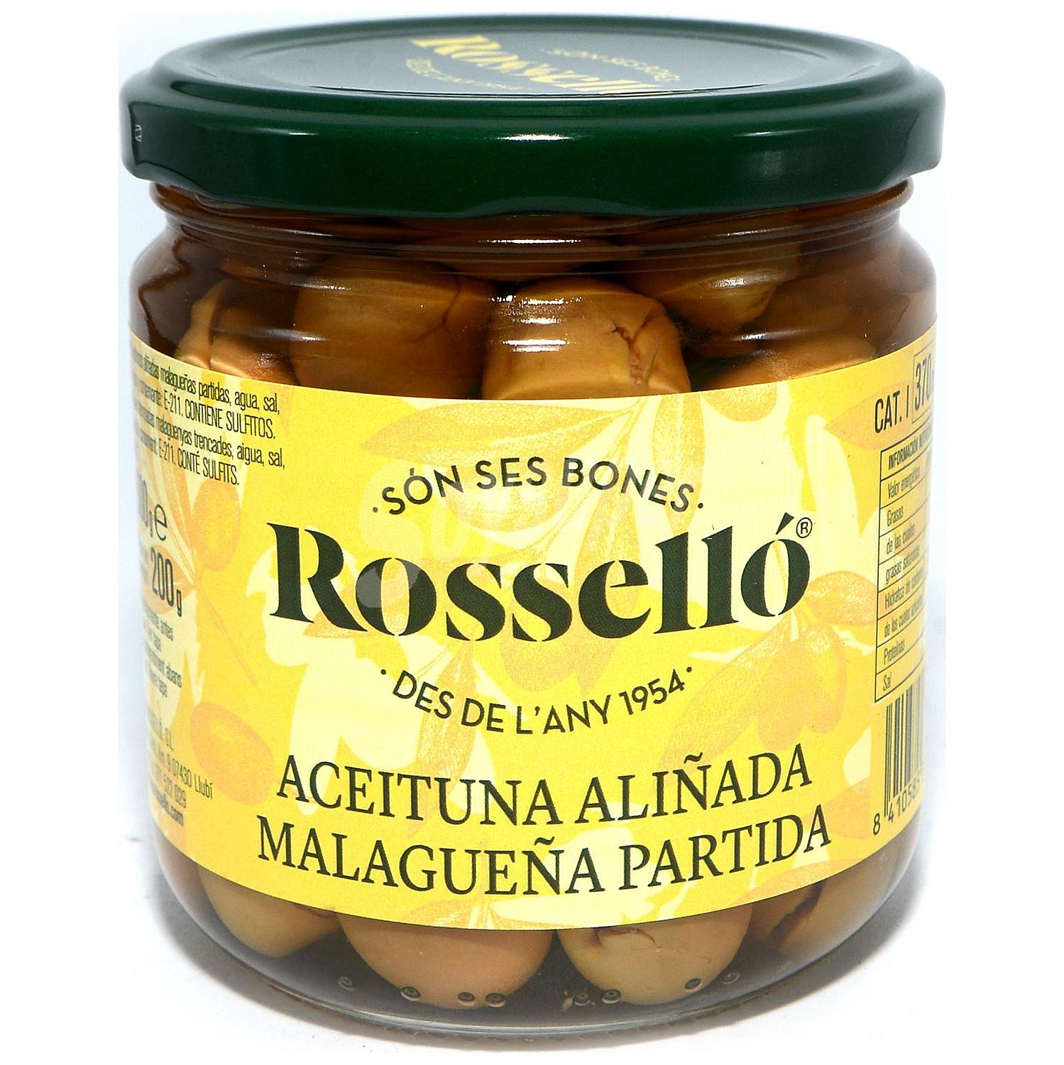 Aceitunas verdes aliñadas Rosselló