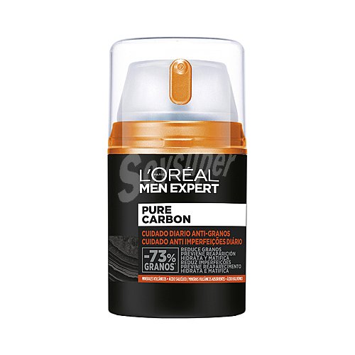 L´oréal MEN expert Crema de uso diario hidratante y matificante, anti-granos l´oréal MEN expert Pure carbon