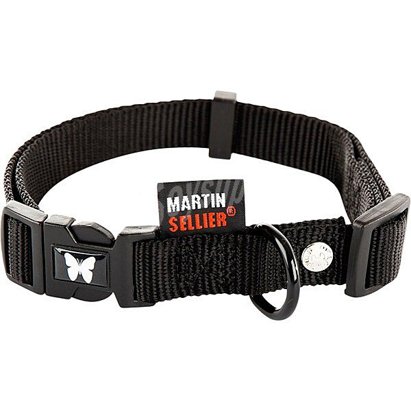 Collar nylon para perro color negro 20mm-40/55cm