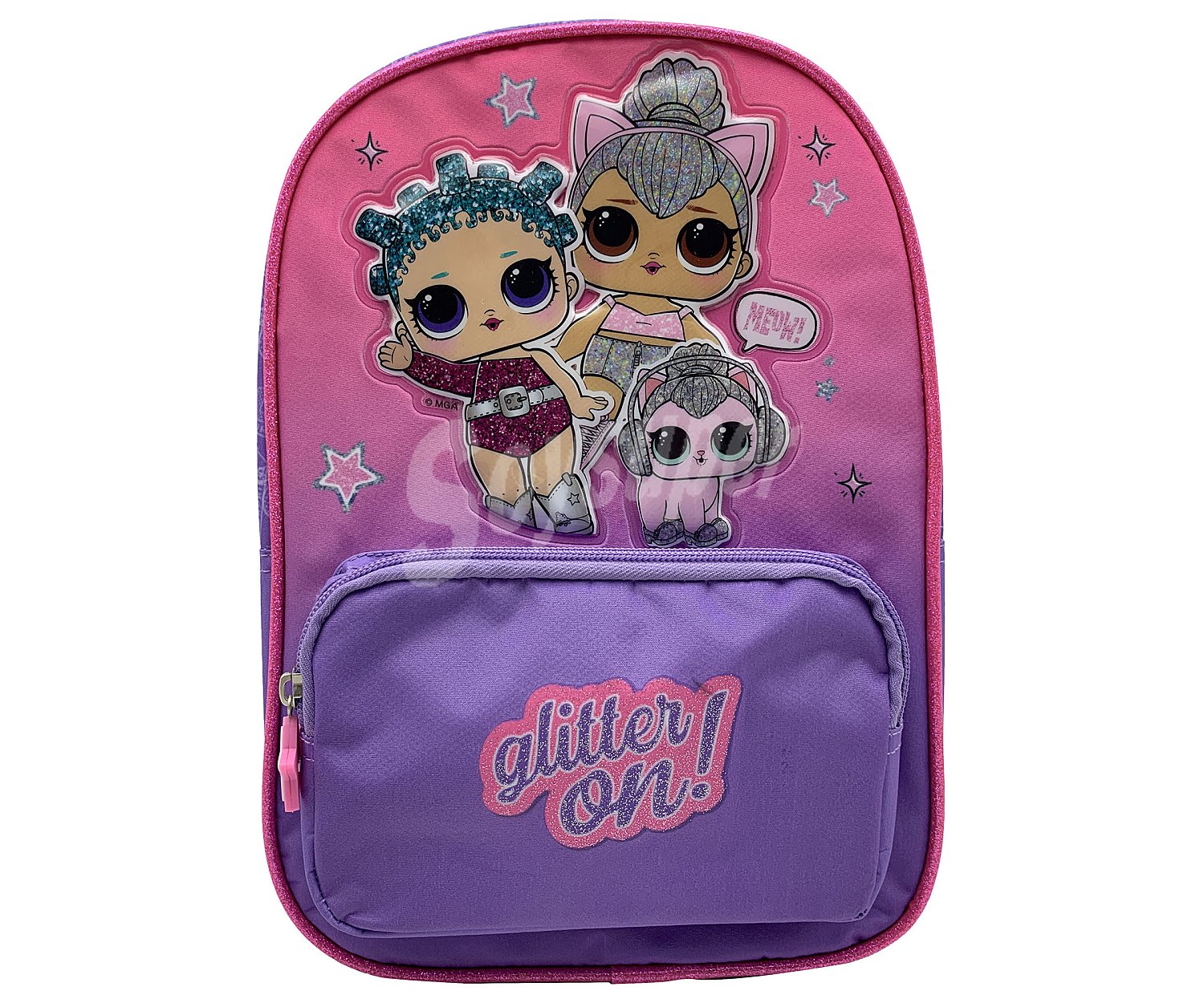 Mochila infantil con 2 compartimentos, color rosa surprise!