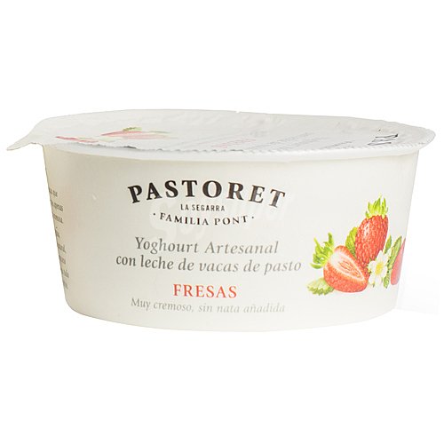 Pastoret Yogur artesanal cremoso con sabor a fresa pastoret