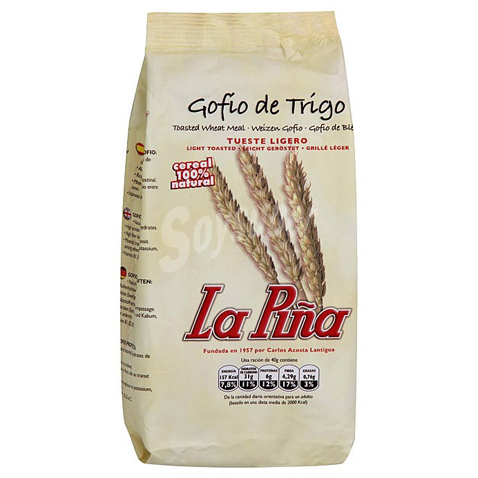 Gofio de trigo sabor ligero La Piña