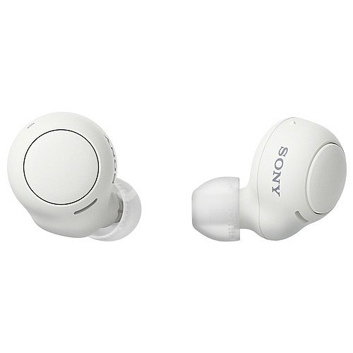 Auriculares bluetooth tipo intrauditivo sony WF-C500W, touch control, micrófono, color blanco