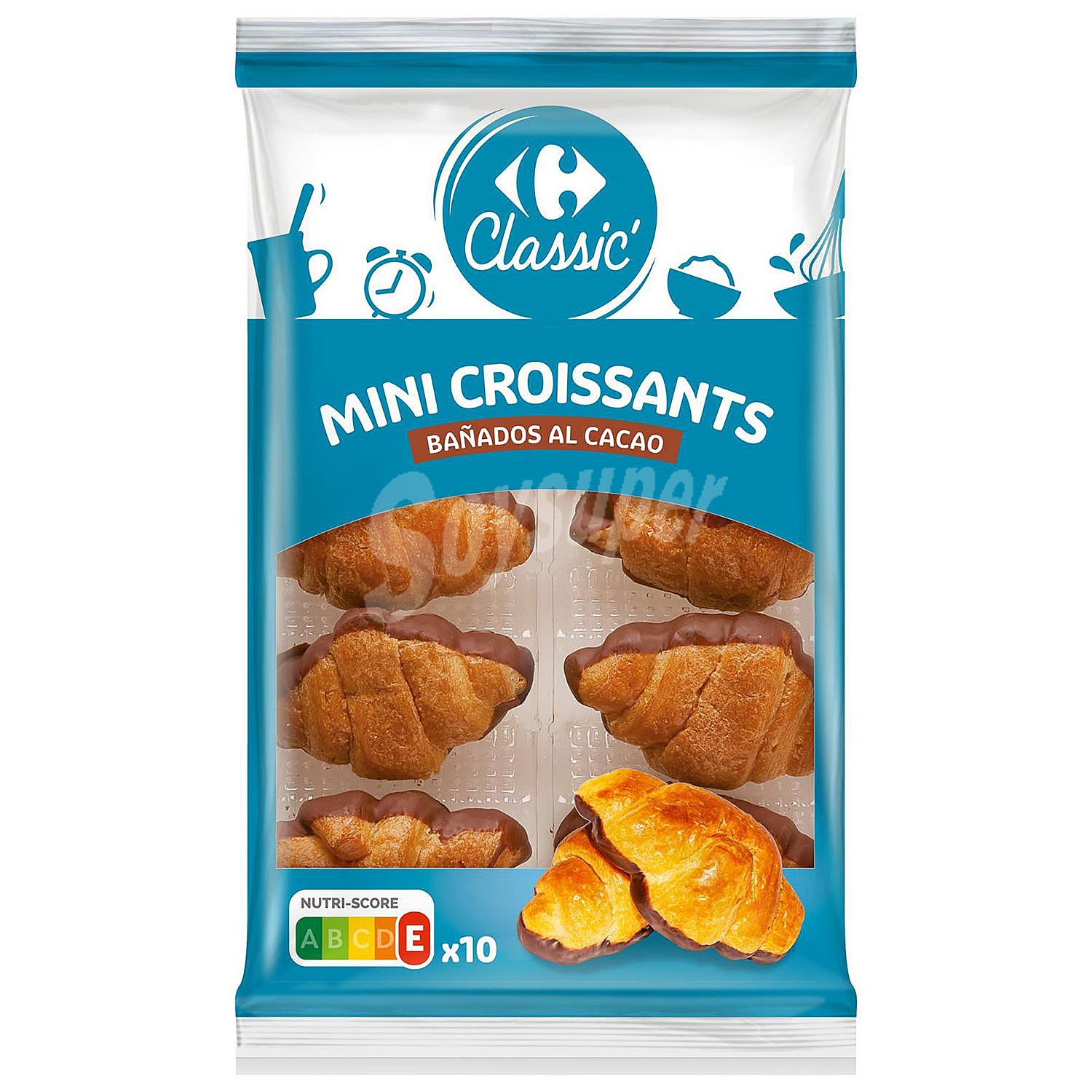 Croissant mini bañados al cacao Classic' Carrefour