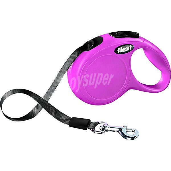 New Classic correa extensible para perros rosa talla XS 3 M