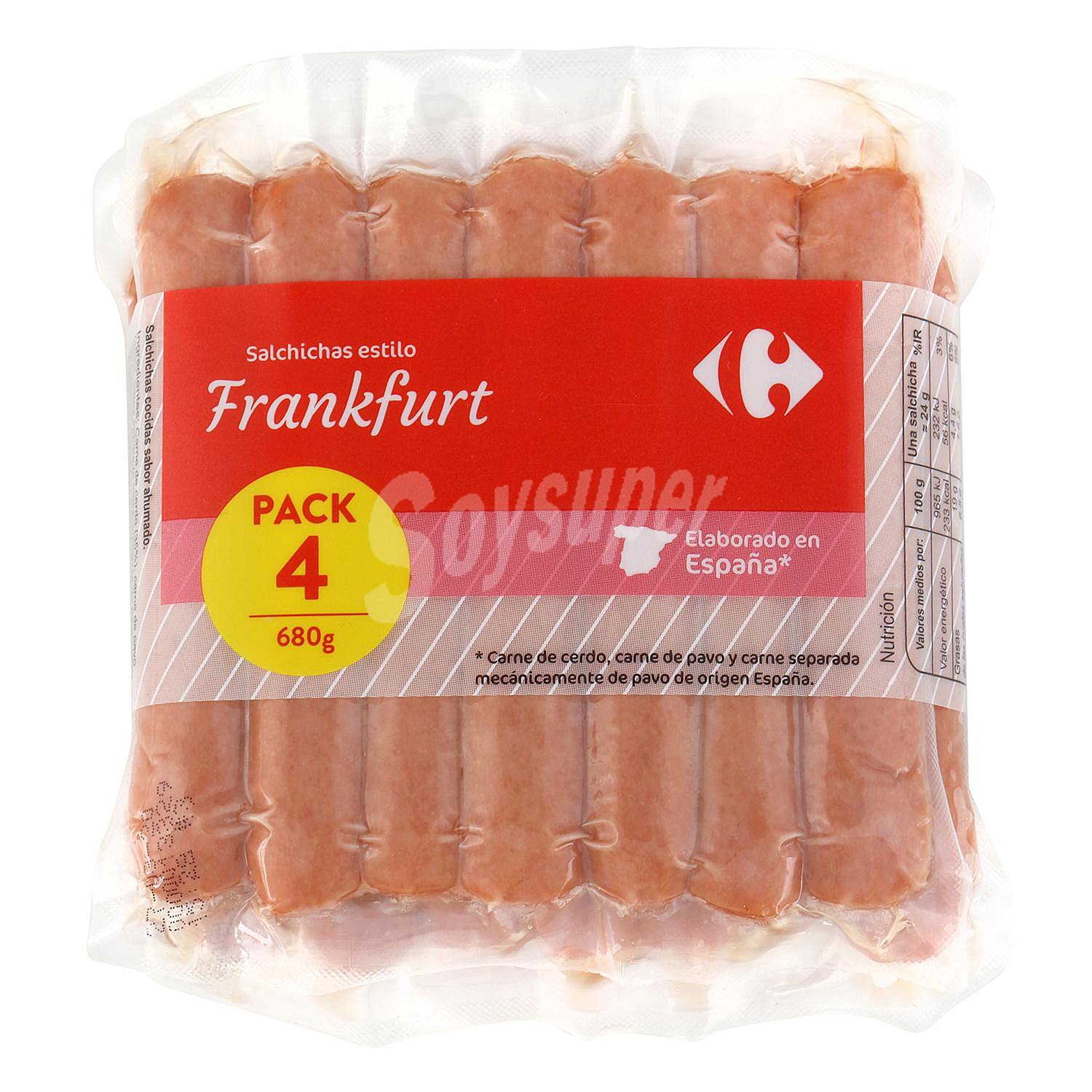 Salchichas Frankfurt Carrefour