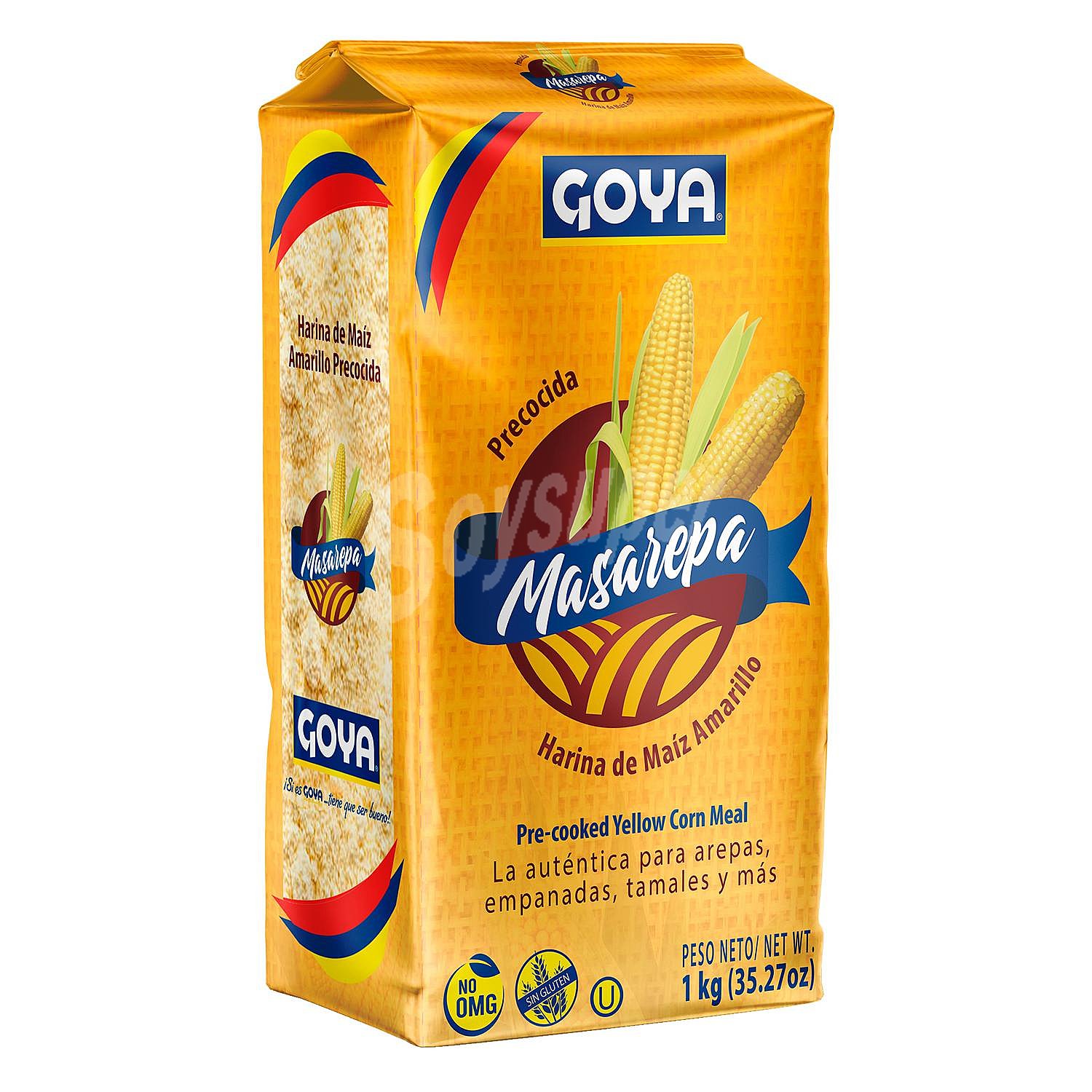 Harina de maíz Masarepa sin gluten