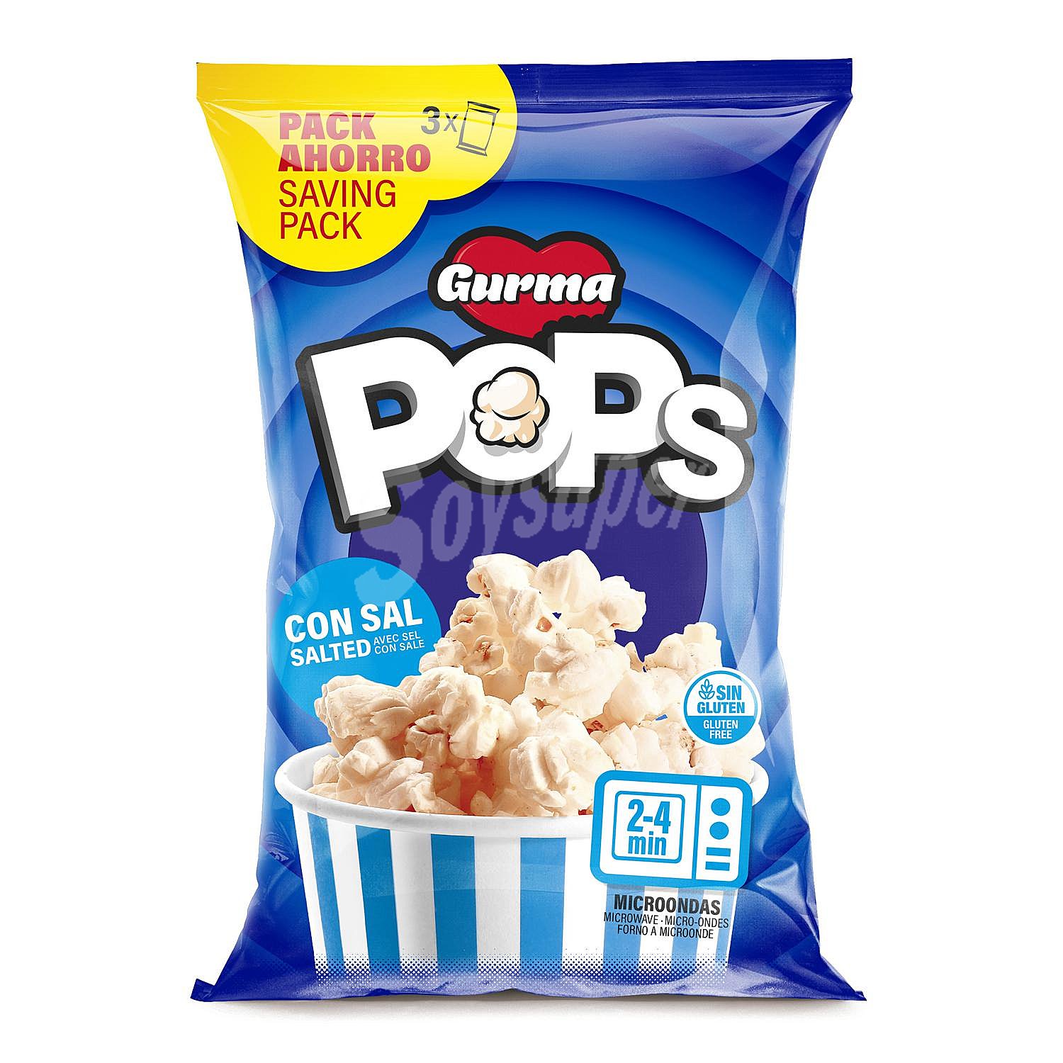 Palomitas Gurma Pops sin gluten y sin lactosa