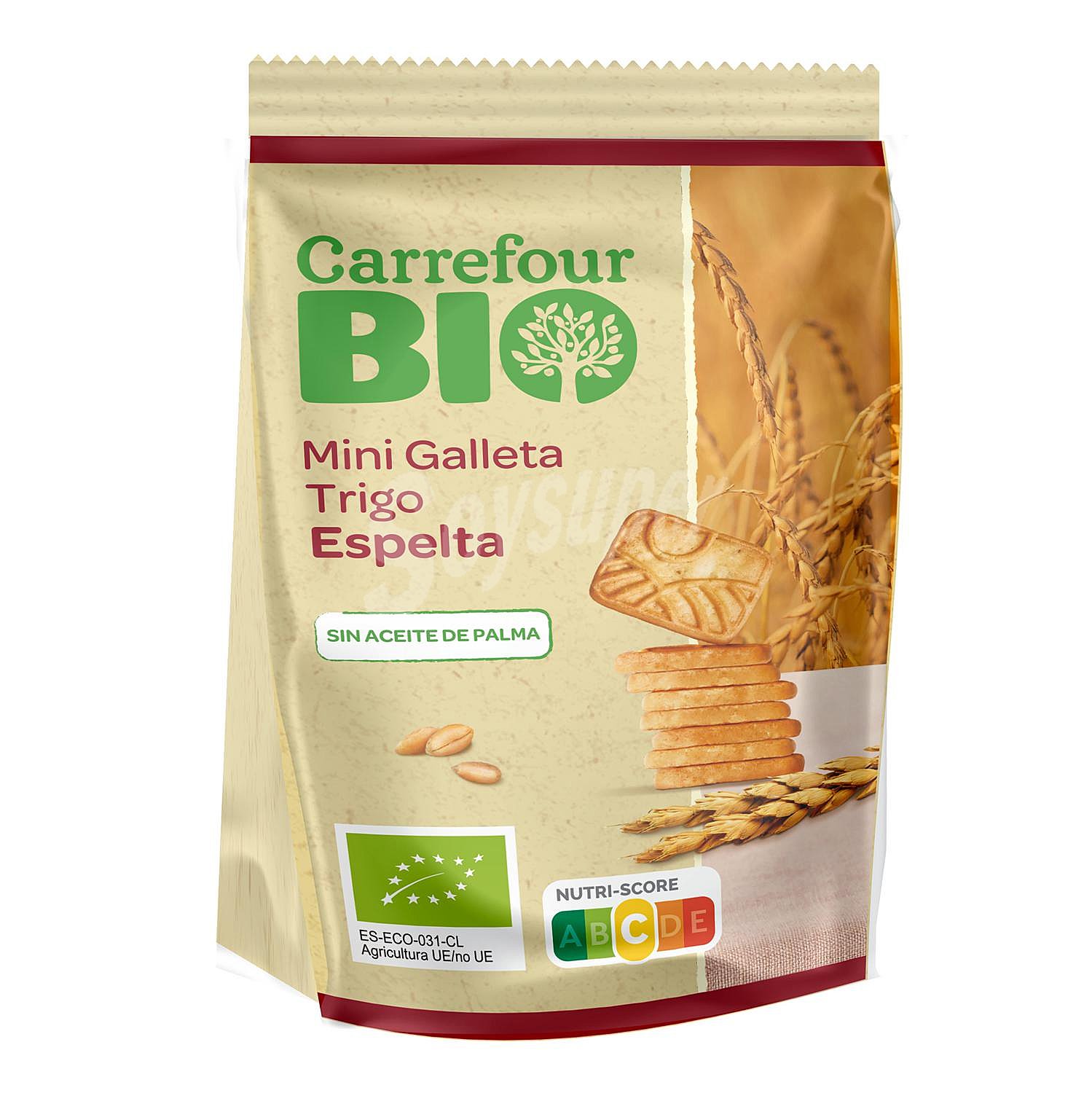 Galletas mini de espelta ecológica Carrefour Bio