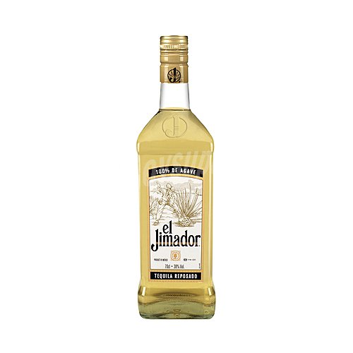 EL jimador Tequila reposado elaborado con Agave 100%