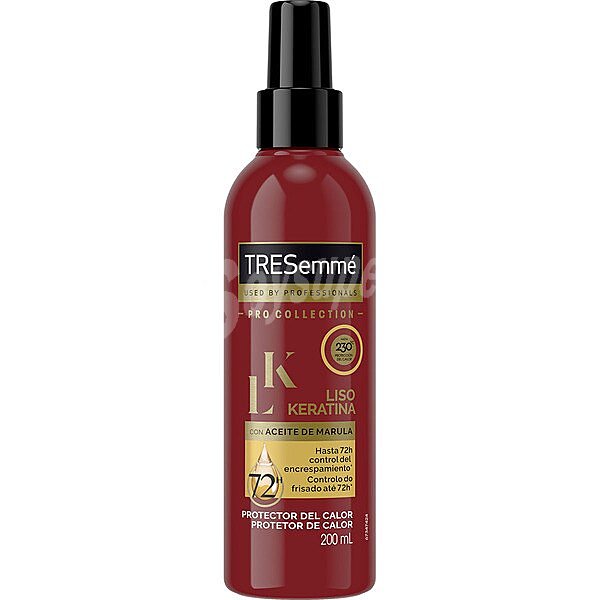 Protector del calor liso keratina