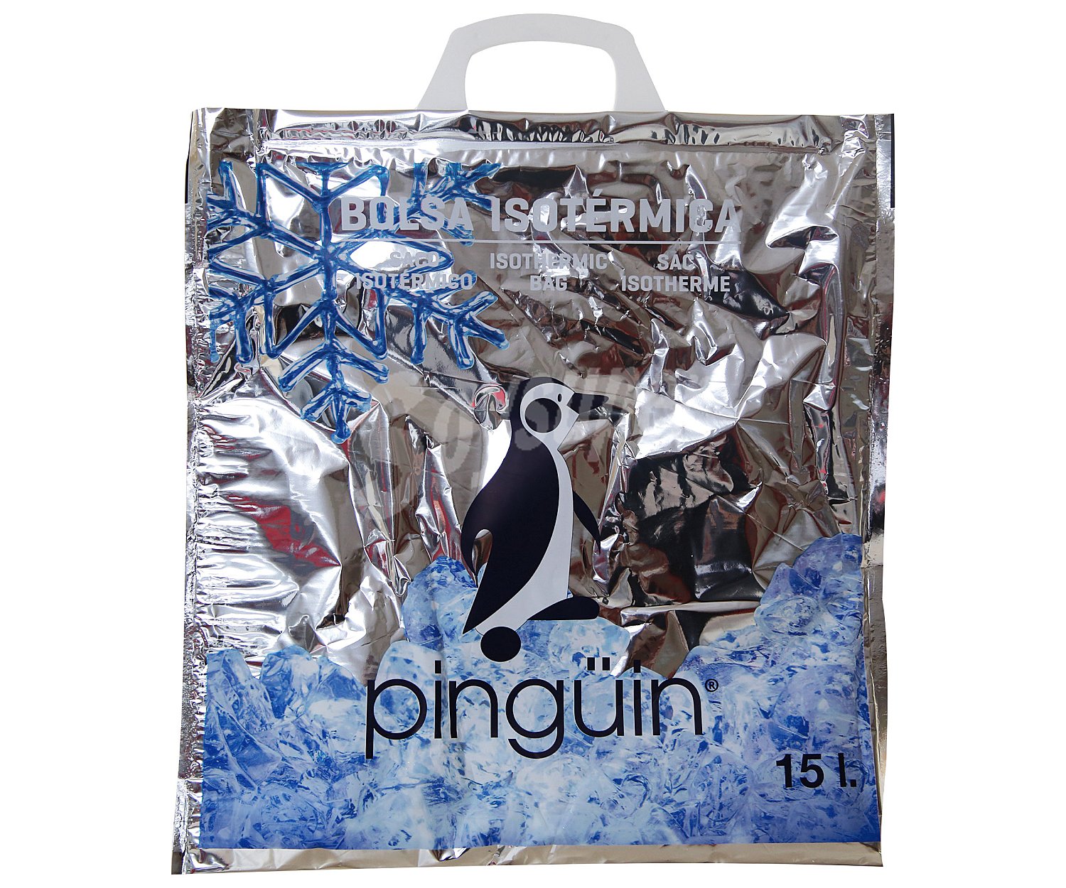 Bolsa isotérmica con 2 asas y capacidad de hasta 15 litros PINGÜIN.