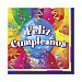 Servilletas desechables, estampado Feliz cumpleaños, 33x33cm., partygram